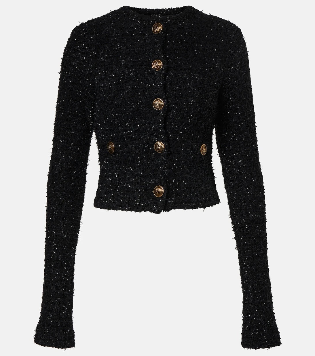 Balenciaga - Cropped cotton-blend tweed cardigan