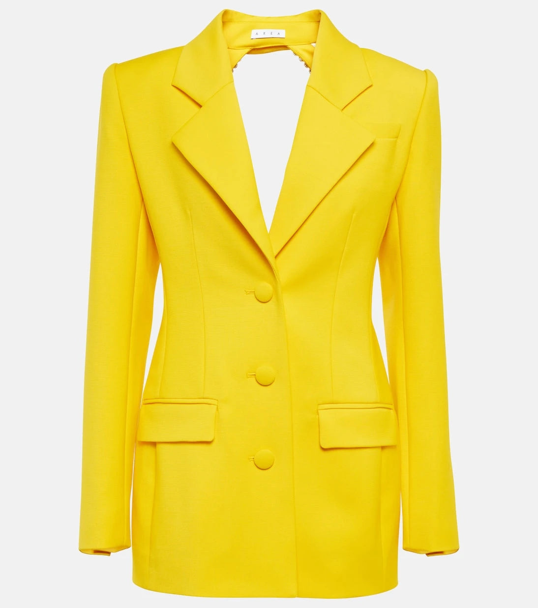 Area - Embellished wool blazer minidress