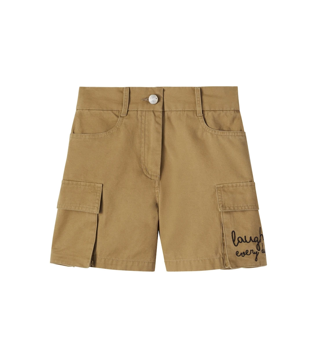 Monnalisa - Embroidered denim shorts