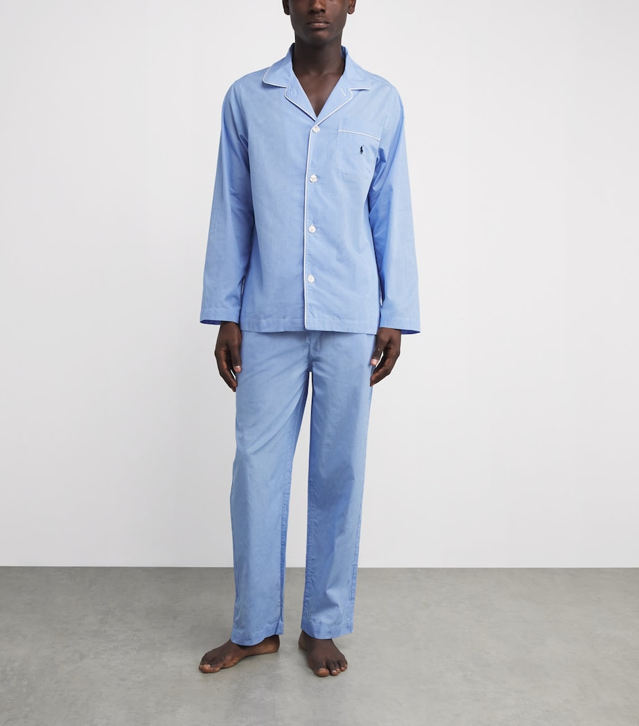 Cotton Poplin Gingham Pyjama Set