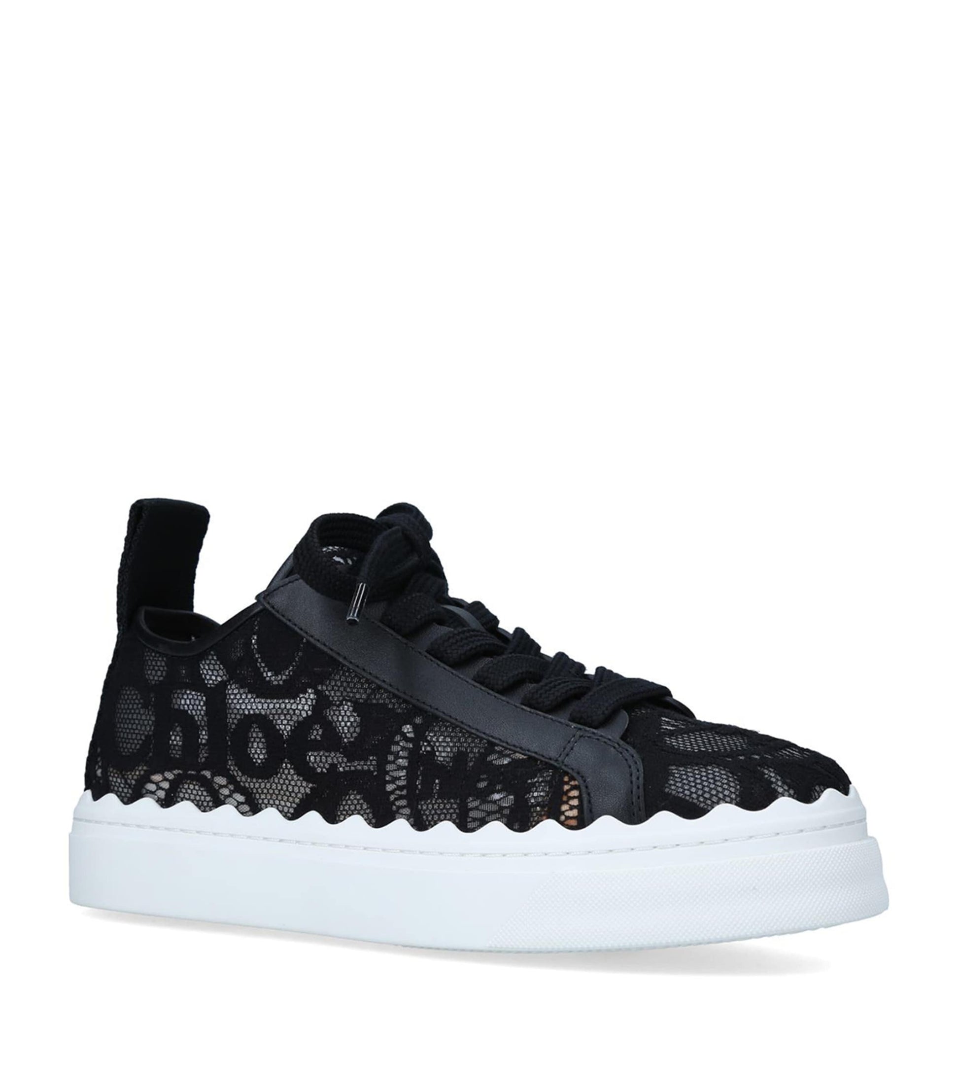 Chloé Black Lace Lauren Sneakers