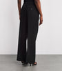 Black Crochet La Scala Trousers