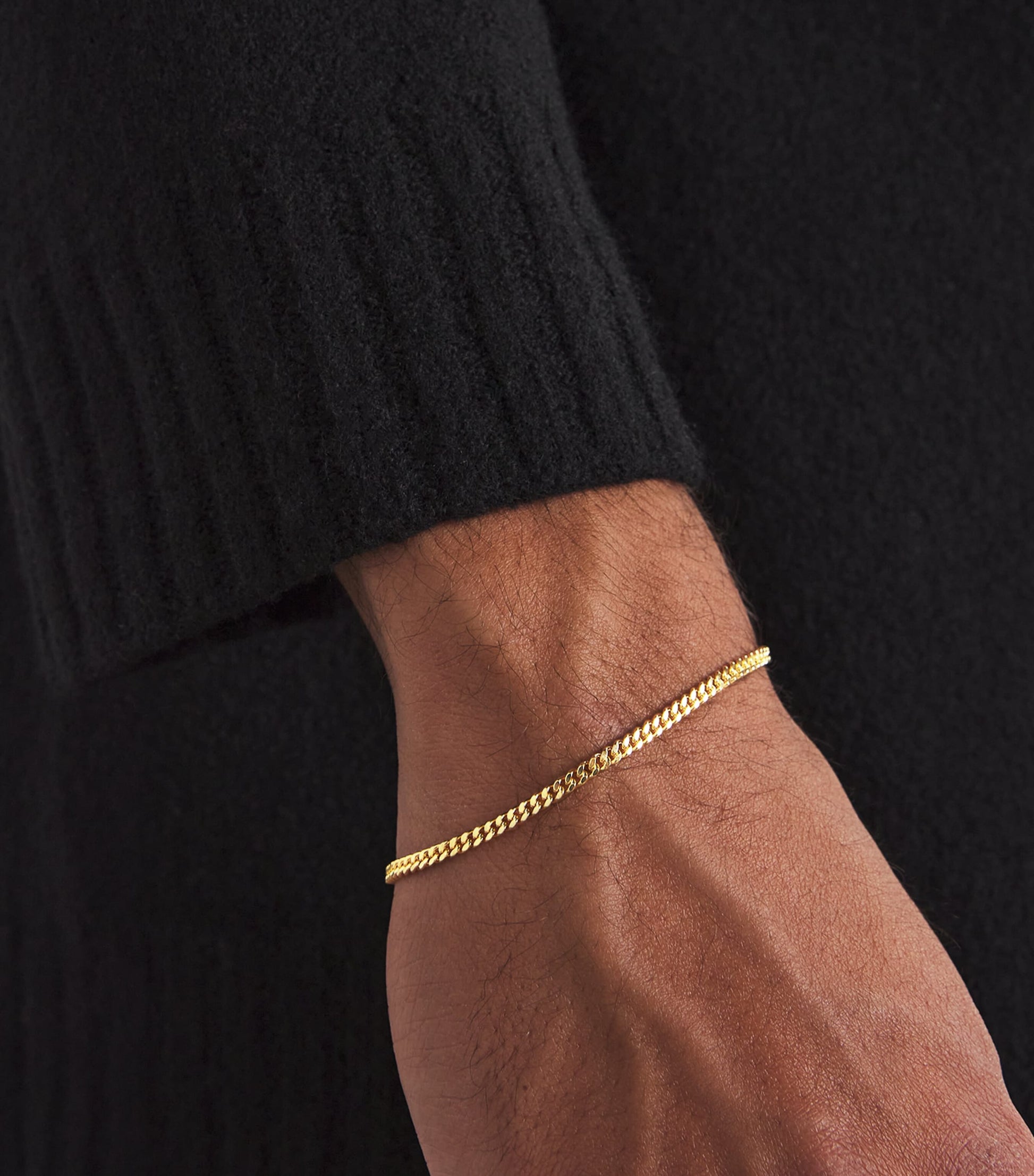 Medium Gold-Plated Curb Chain Bracelet