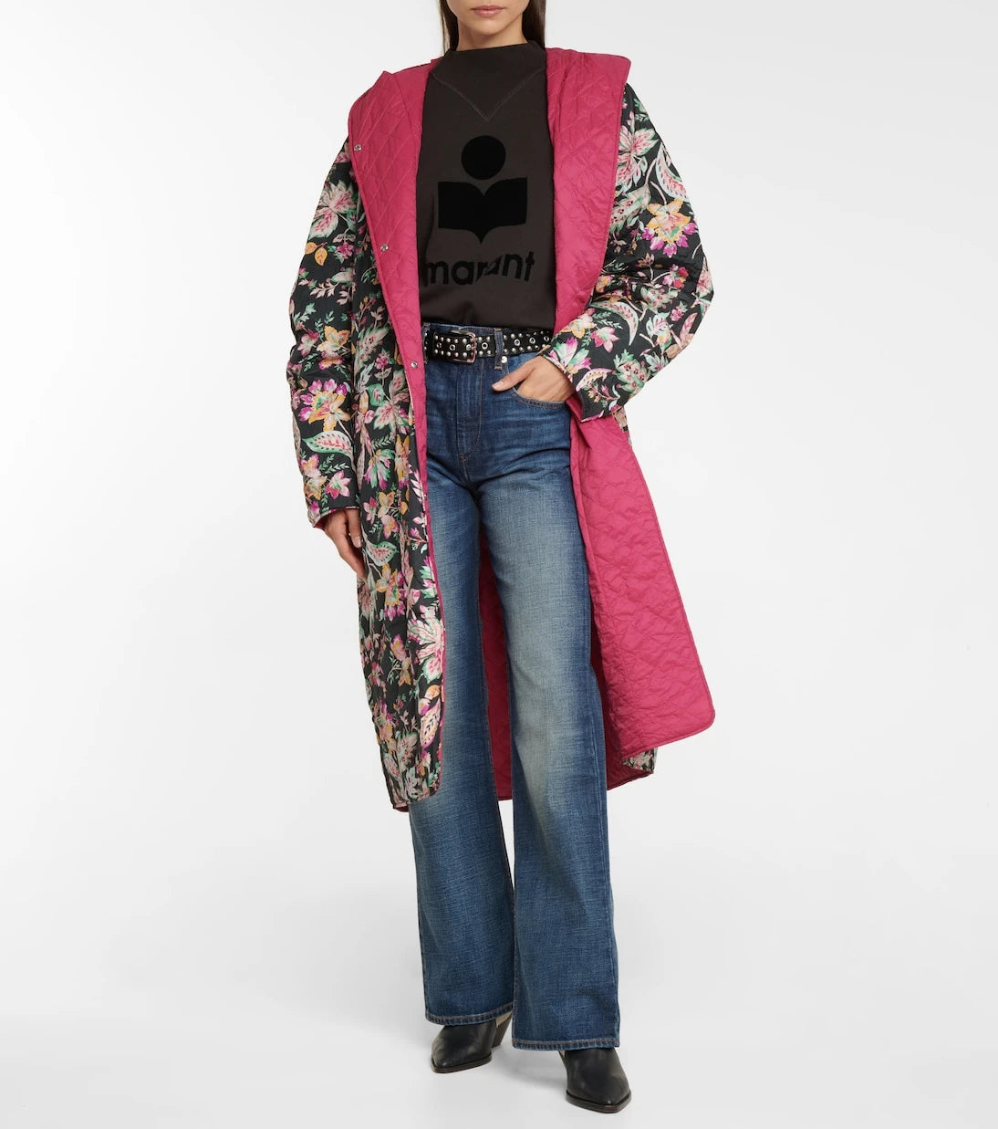 Marant Etoile - Dean reversible floral raincoat