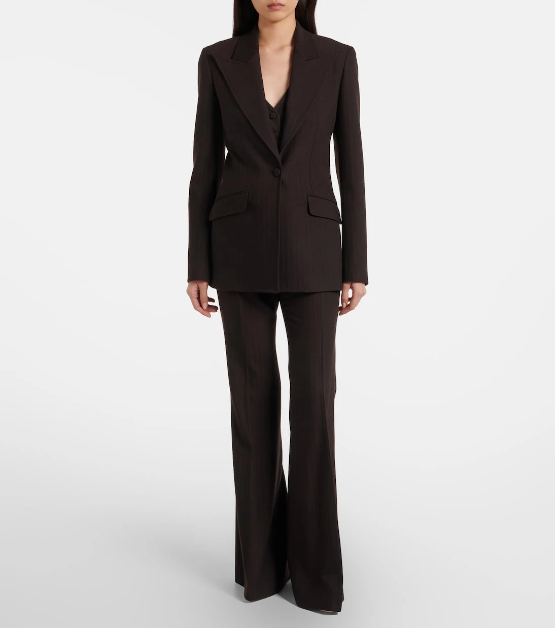 Gabriela Hearst - Rhein high-rise wool flared pants