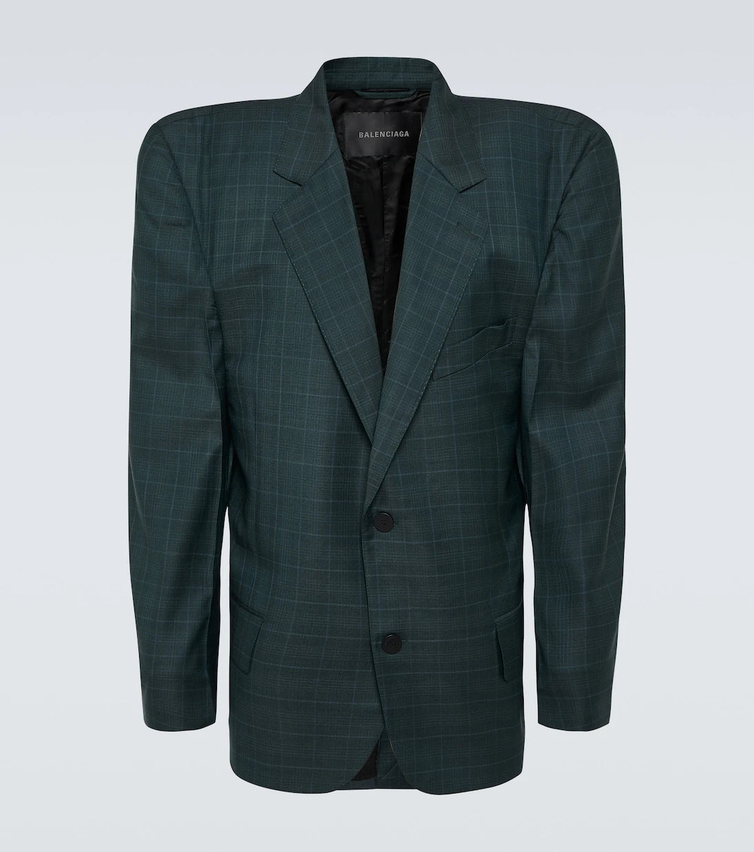 Balenciaga - Boxy checked wool blazer