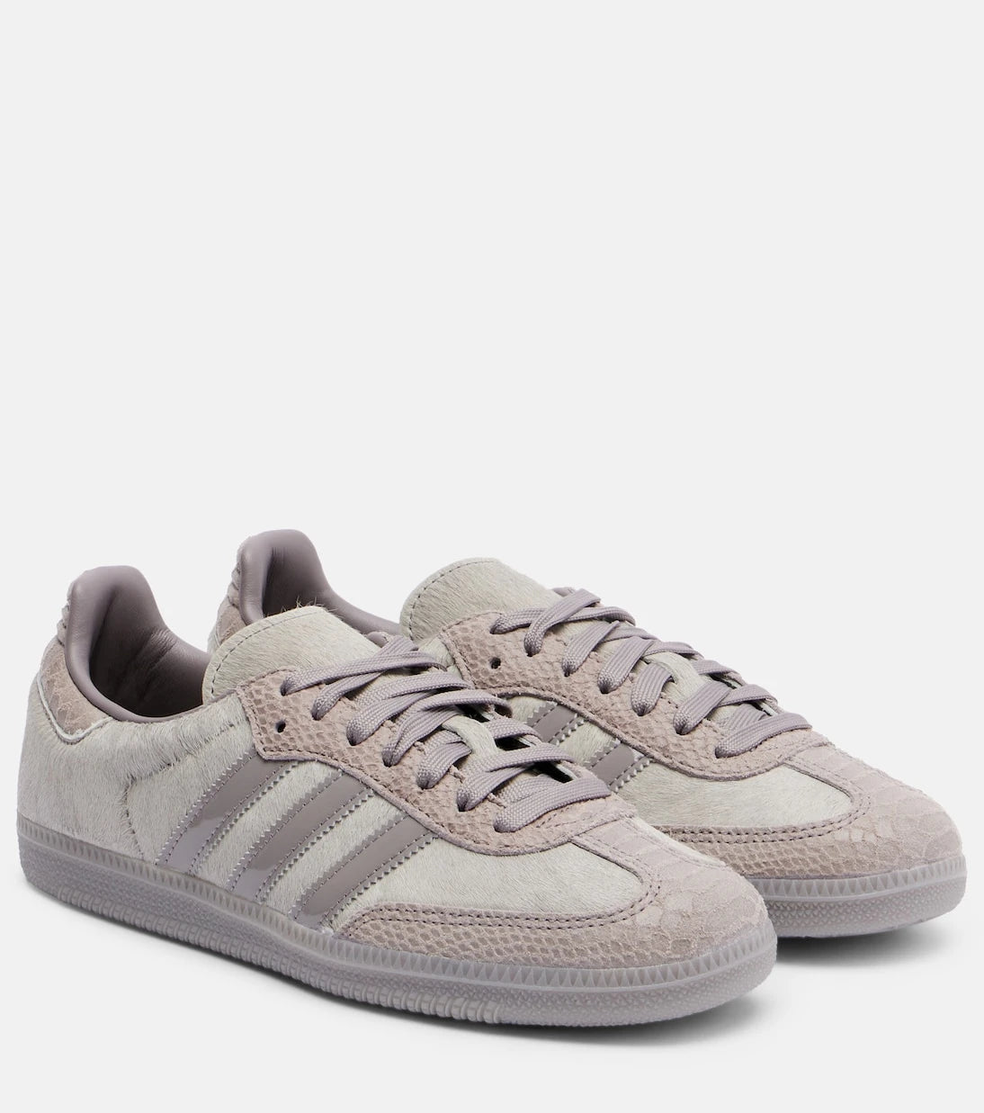 Adidas - Samba OG croc-effect calf hair sneakers