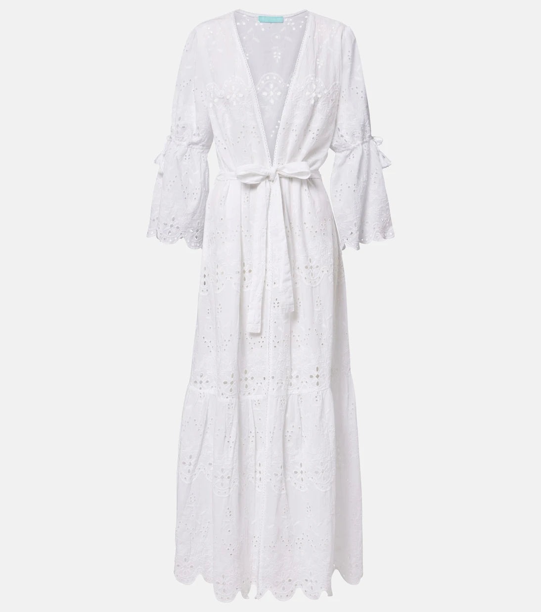 Melissa Odabash - Talitha broderie anglaise belted cotton kaftan