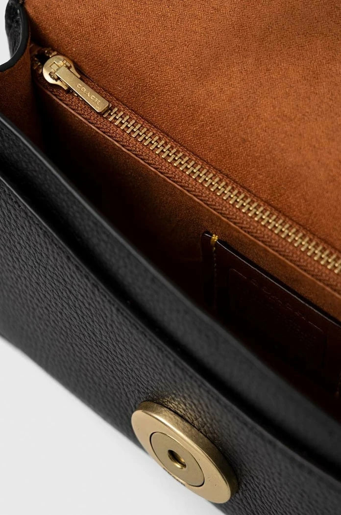Кожена чанта Coach Tabby Chain Clutch