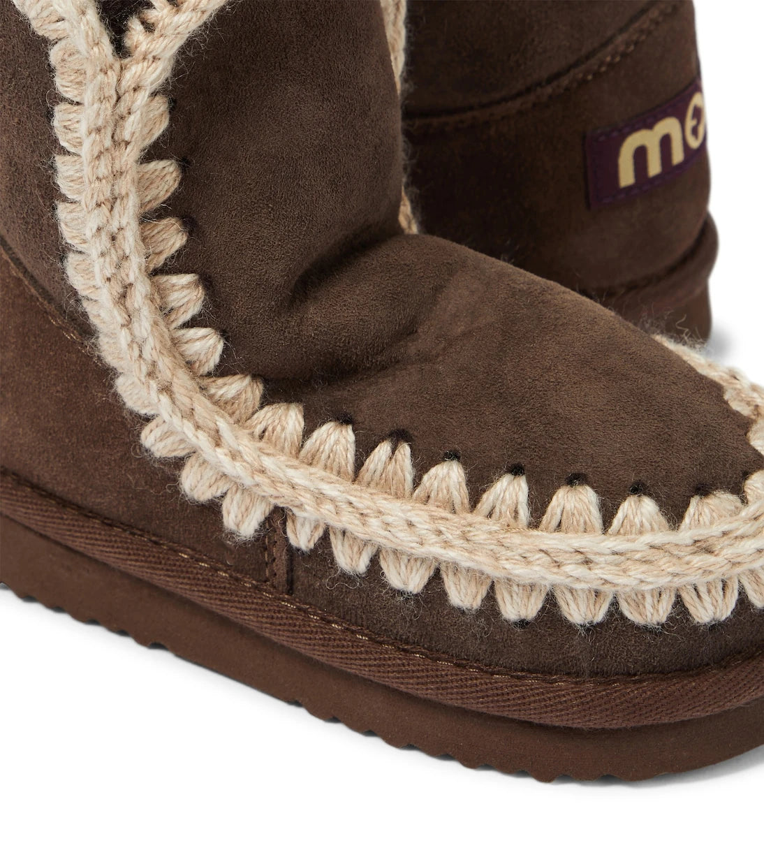 Mou Kids - Shearling-lined suede boots