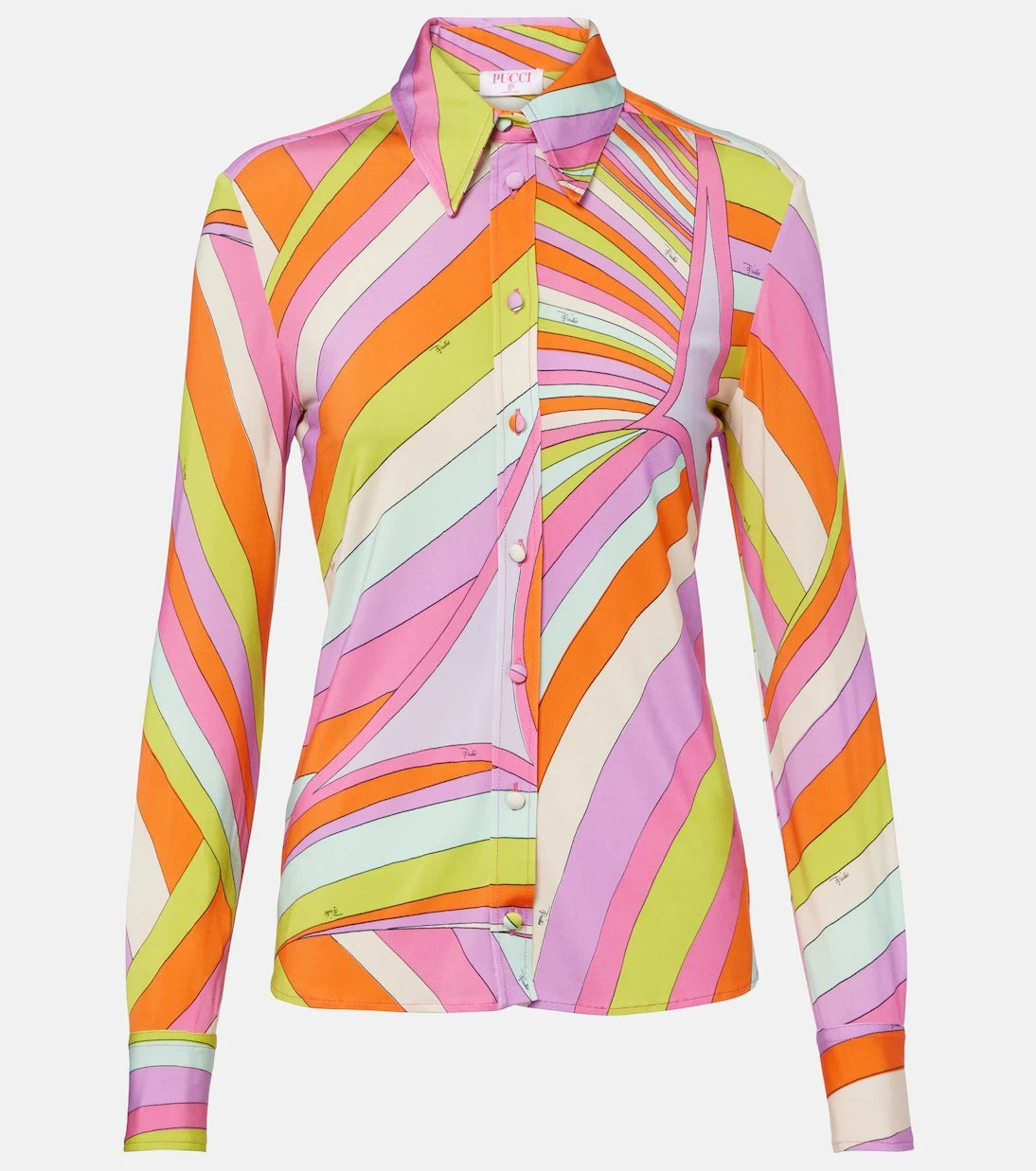 Pucci - Iride satin jersey shirt