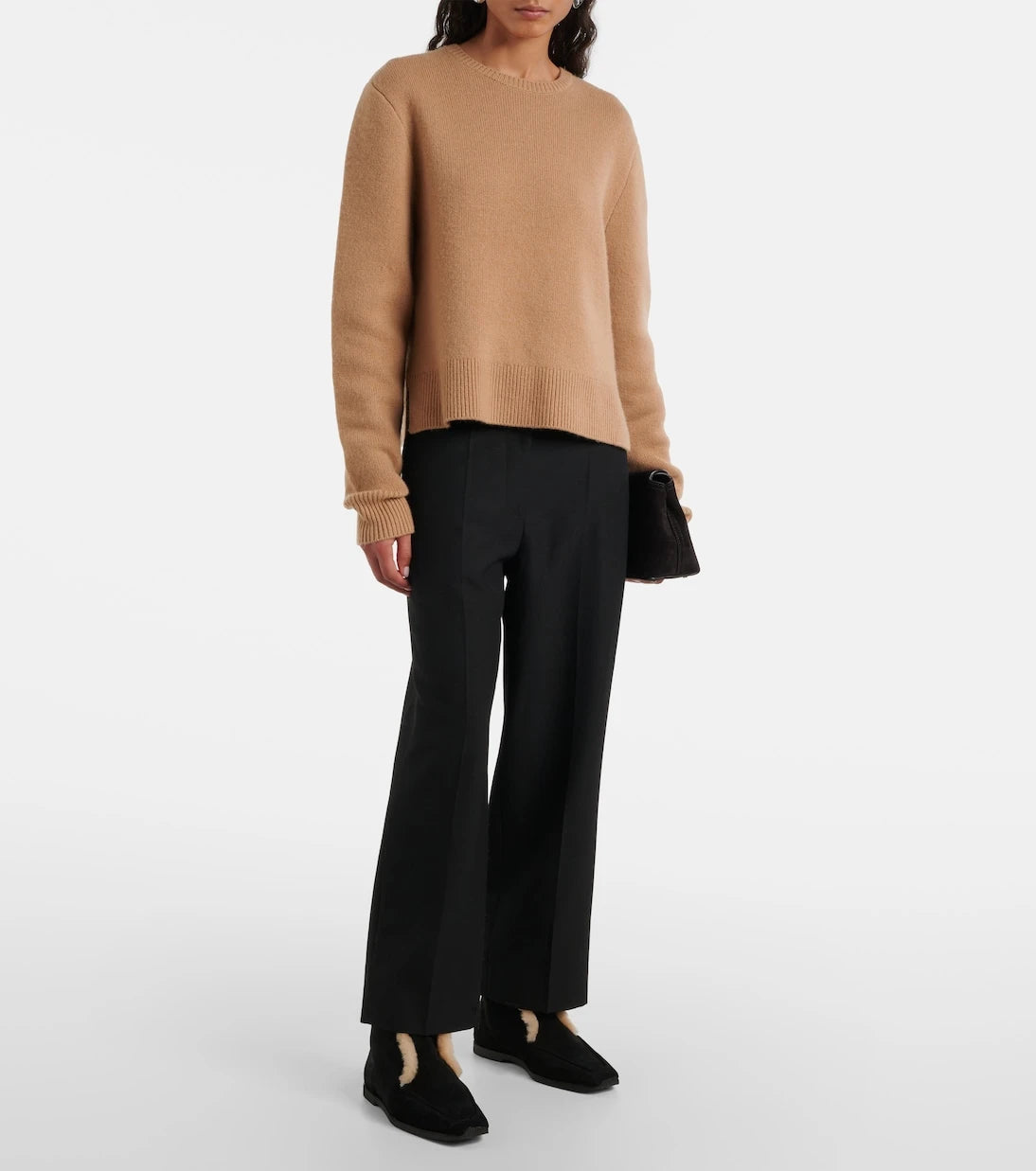 Toteme - Shearling-lined leather ankle boots