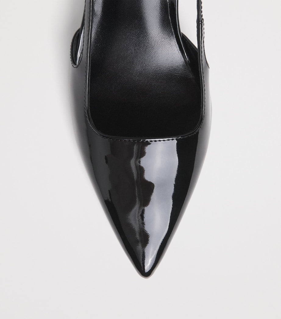 Patent Leather Slingback Pumps 70