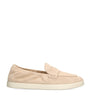 Tory Burch Beige Suede Ballet Sport Loafers