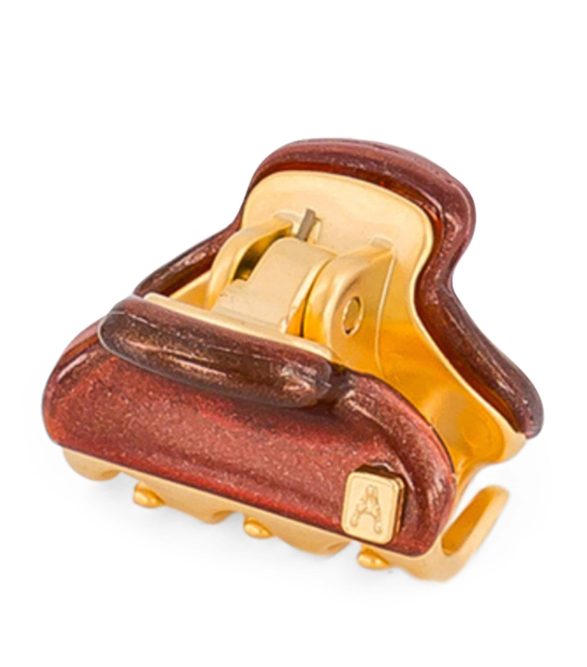 Alexandre de Paris Mini Gold-Plated Claw Hair Clip