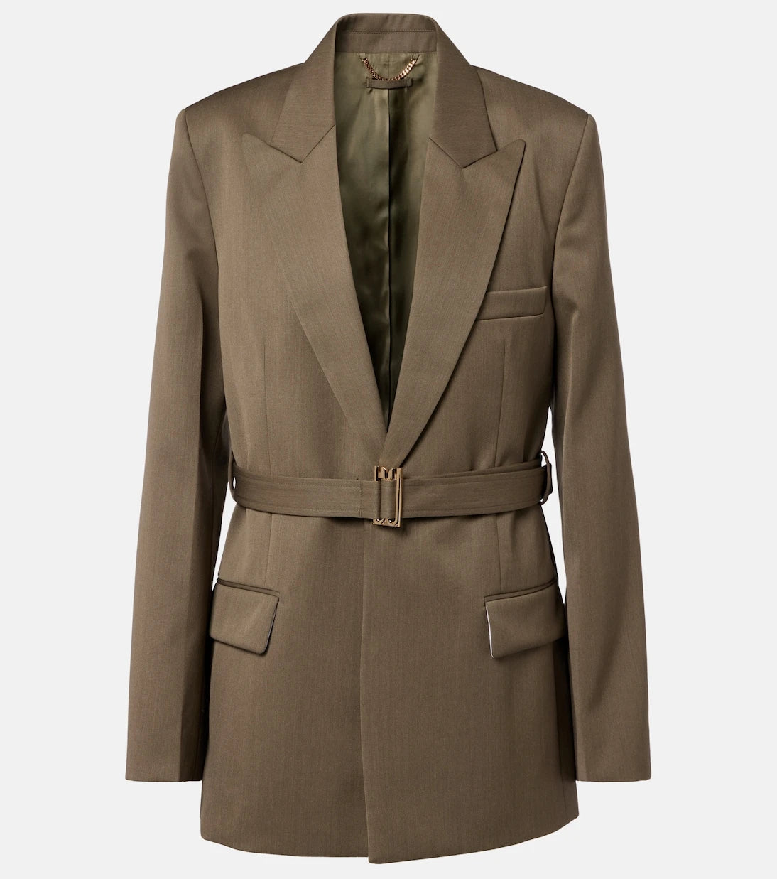 Victoria Beckham - Belted wool-blend blazer