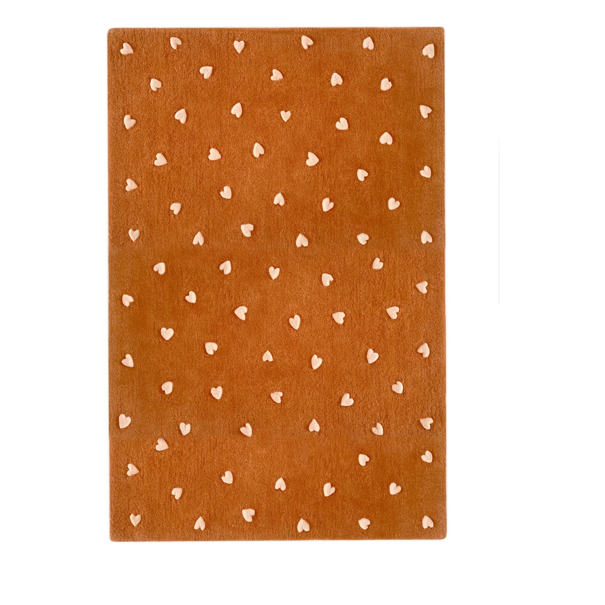 Maison Deux - Woollen Heart Rug | Brown