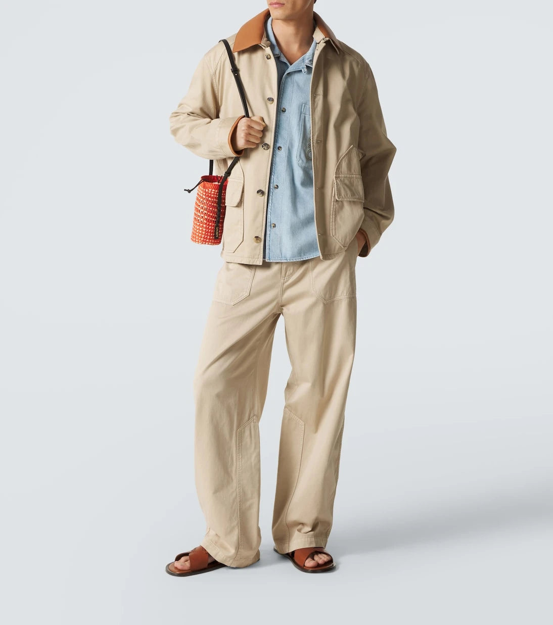 Loewe - Paula's Ibiza cotton canvas straight pants
