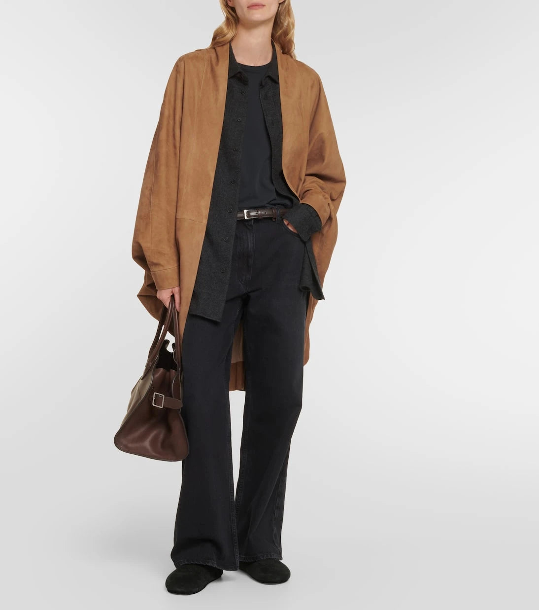 The Row - Hudson suede mules