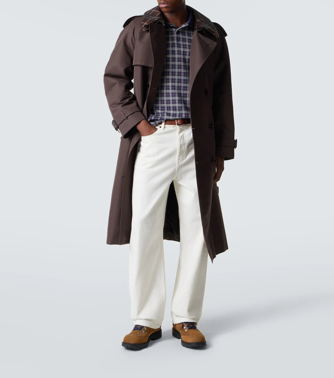 Burberry - قميص بولو كاروهات