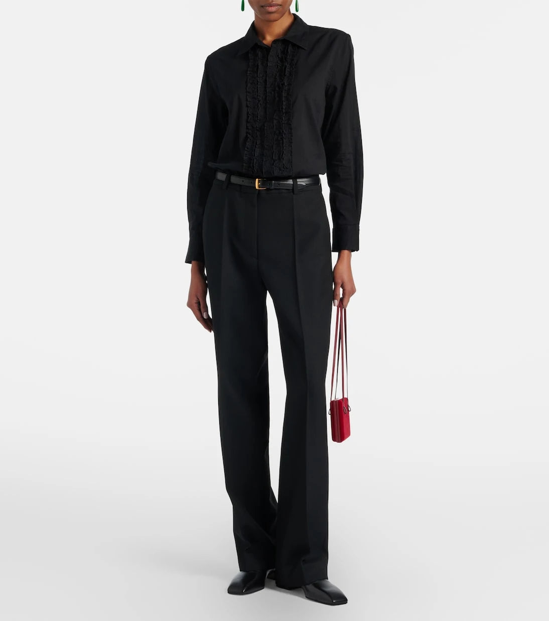 Nili Lotan - Nathael ruffled cotton shirt
