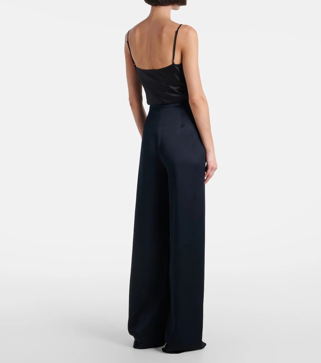 Max Mara - Dritto crêpe satin wide-leg pants