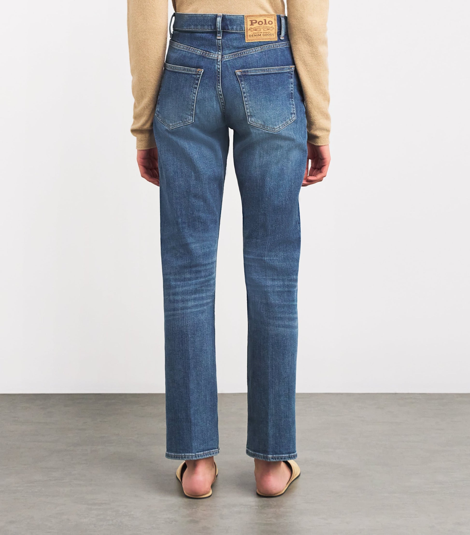 Polo Ralph Lauren Blue High-Rise Straight Jeans