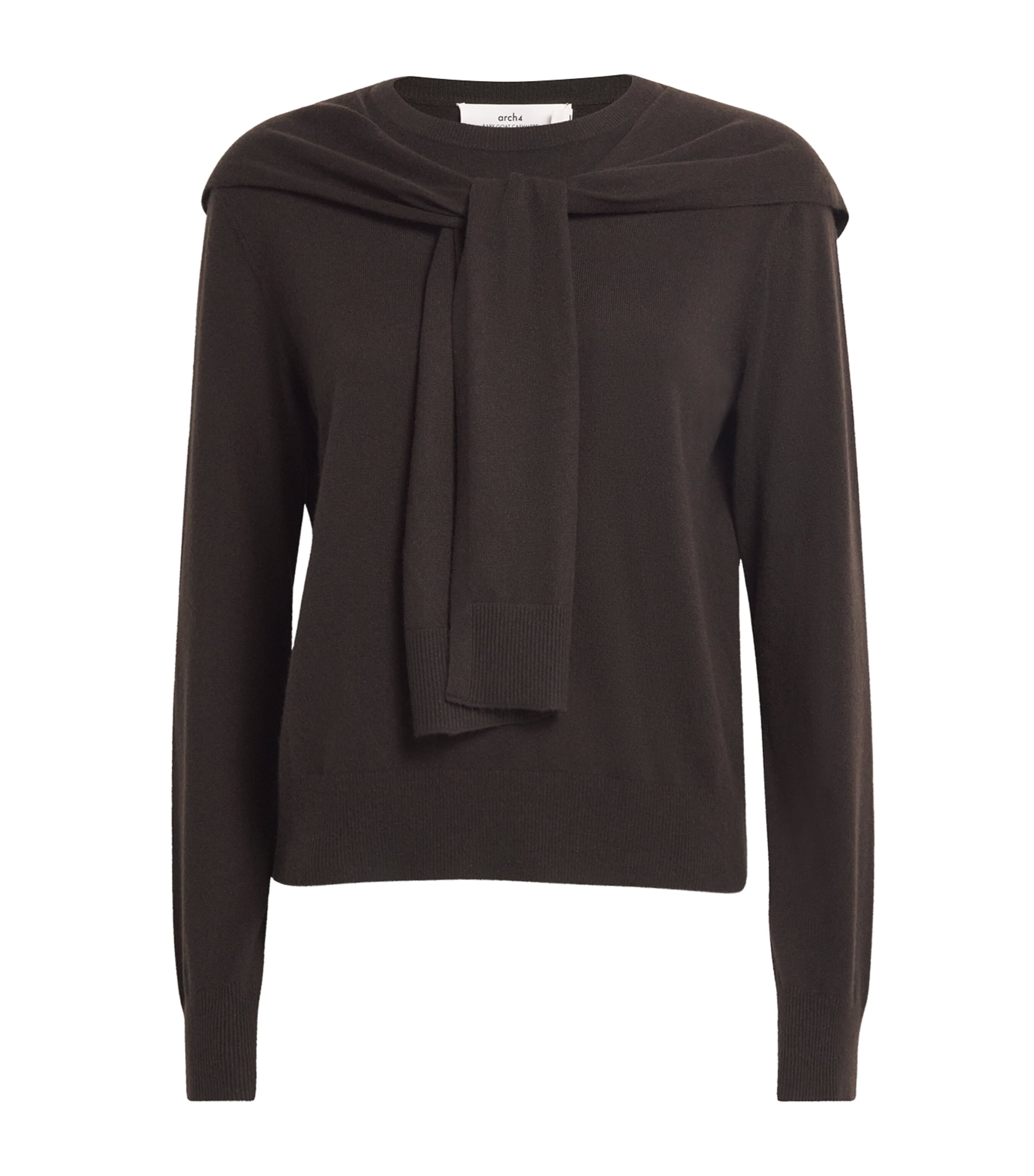 Brown Cashmere Sonja 2-In-1 Sweater