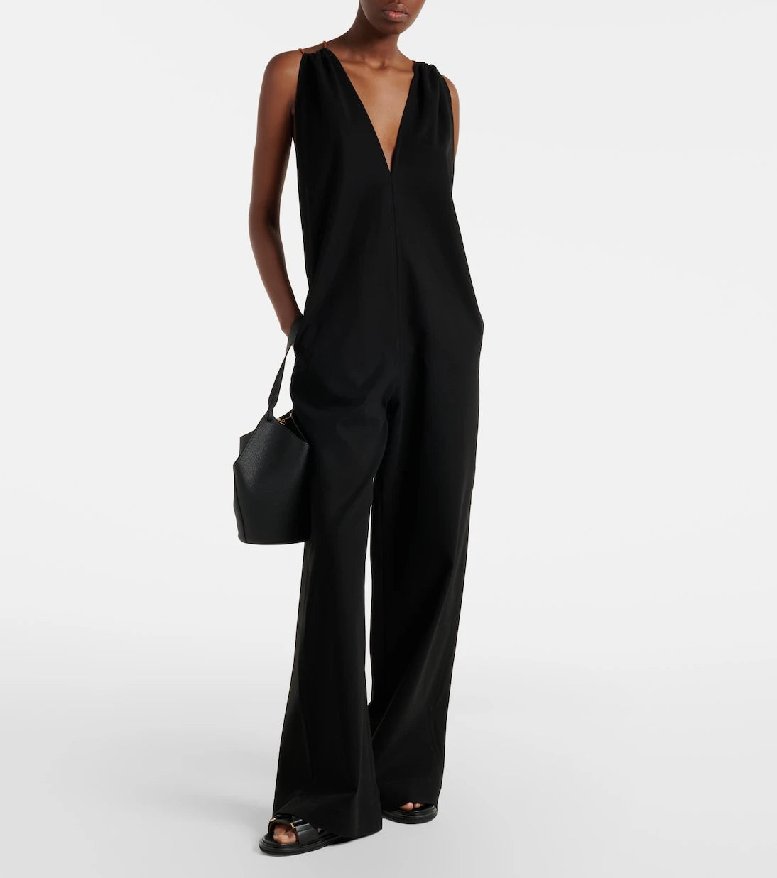 Plan C - Cotton crêpe jumpsuit