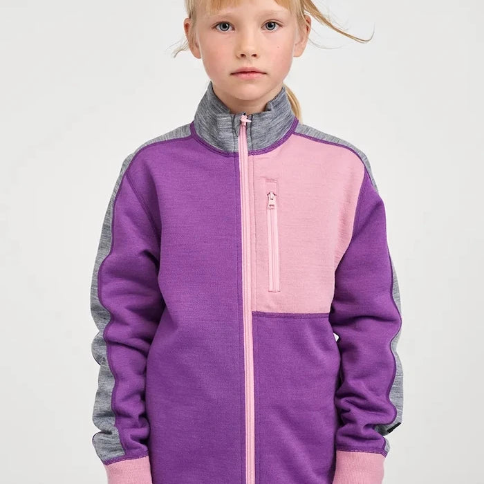 Çocuklar için merinos yünlü fermuarlı sweatshirt Merin