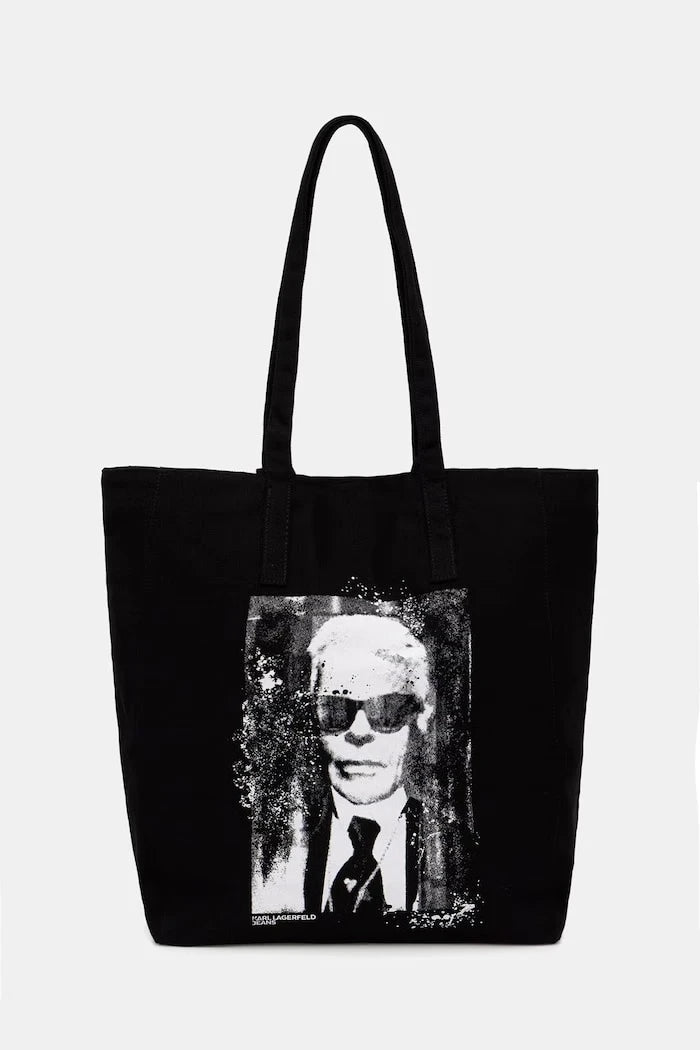 Karl Lagerfeld Jeans чанта tote дамска от памук