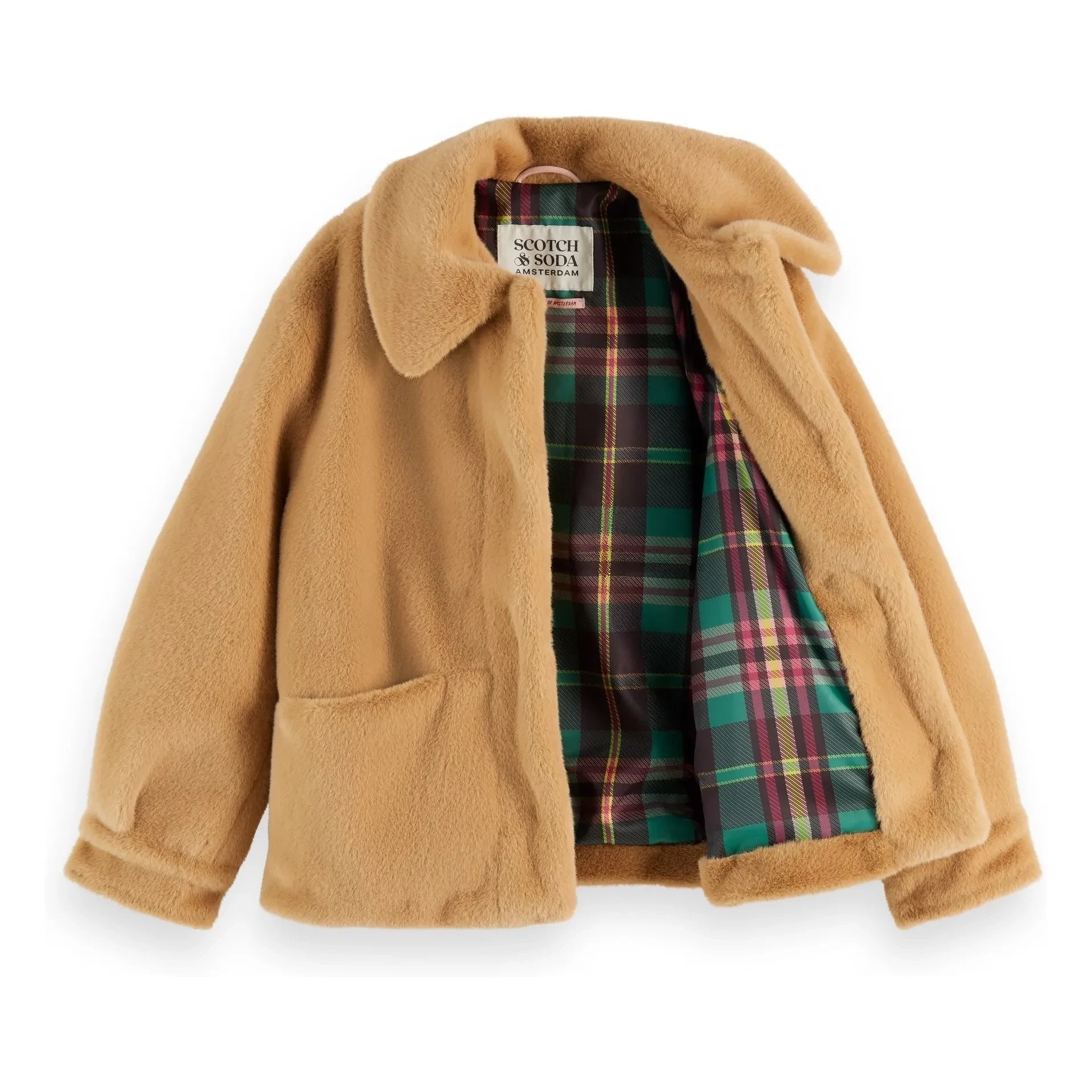Scotch & Soda - Fur-look Jacket | Camel