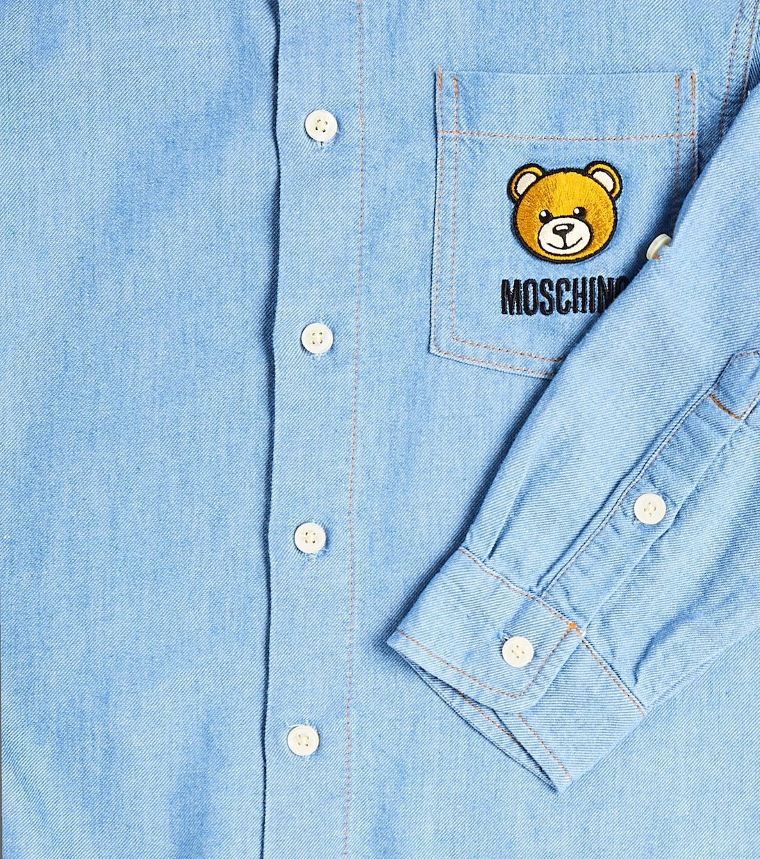 Moschino Kids - Teddy Bear cotton-blend shirt