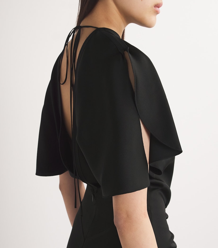 Victoria Beckham Gathered-Waist Maxi Dress