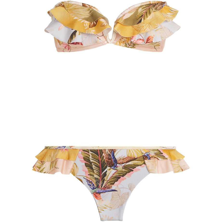 Multi Frill-Trim Ascension Bikini