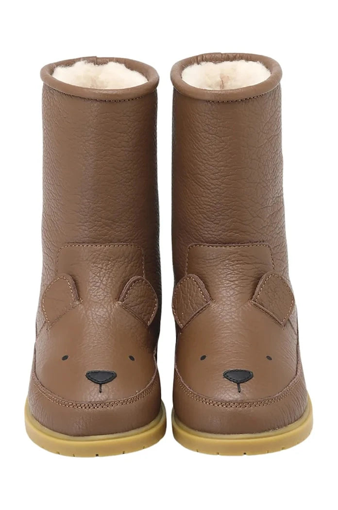 Donsje Wadudu Classic Boots Bear Çocuk Deri Kışlık Botlar