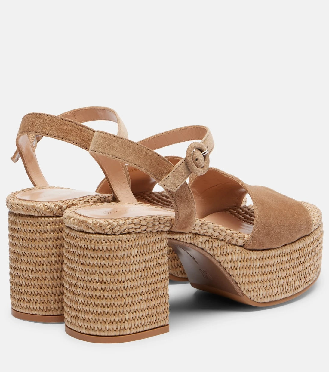 Gianvito Rossi - Carol suede espadrille wedges