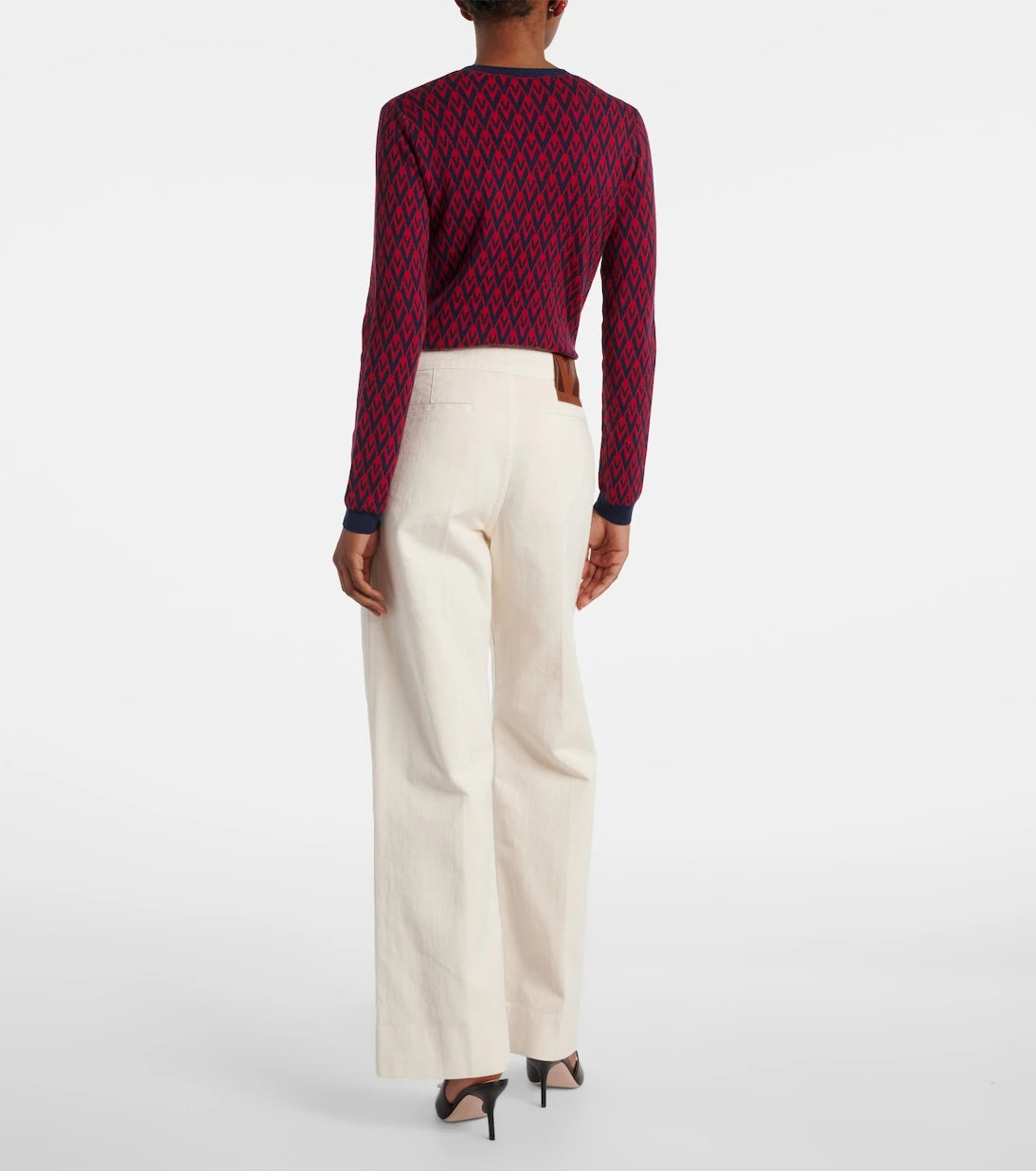 Valentino - VGold mid-rise wide-leg jeans