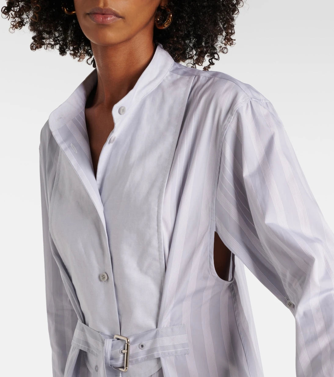 JW Anderson - Striped cotton shirt dress