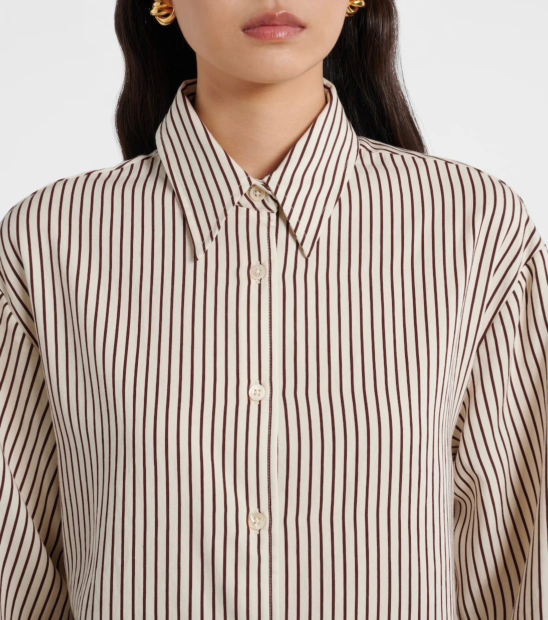 The Frankie Shop - Peri striped poplin shirt