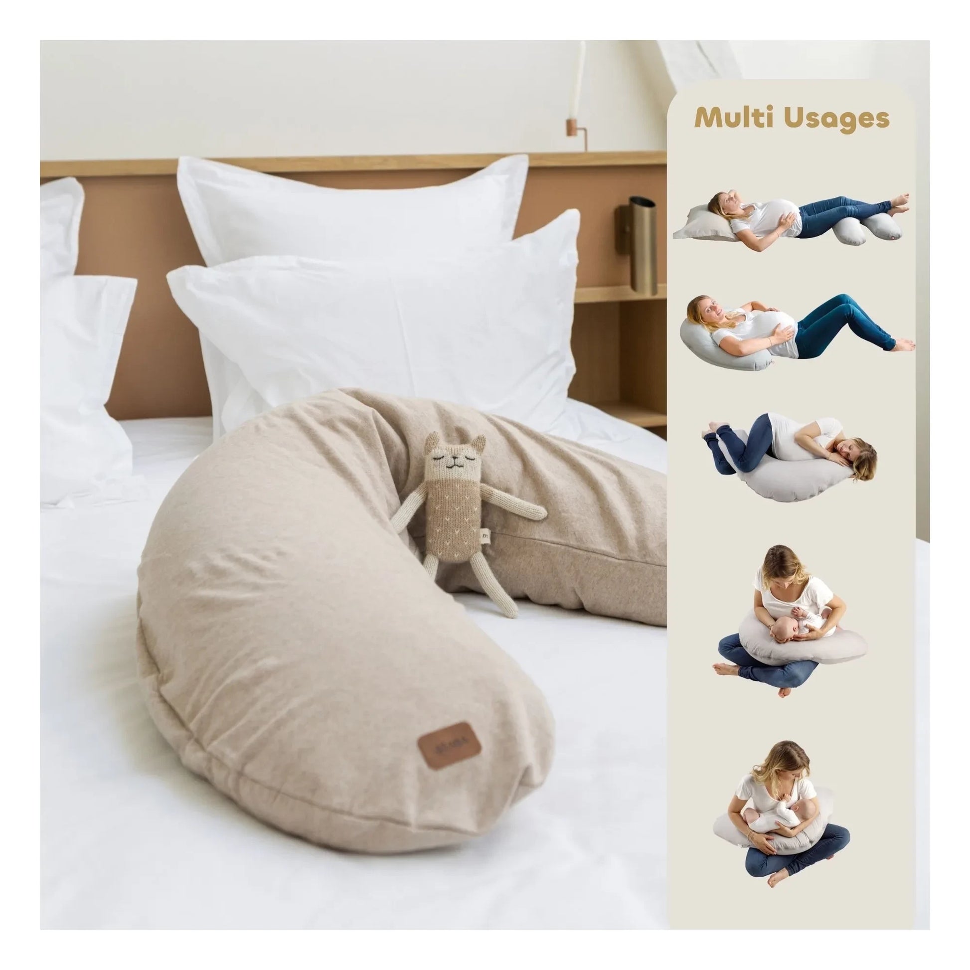 Béaba - Big Flopsy nursing cushion | Clay