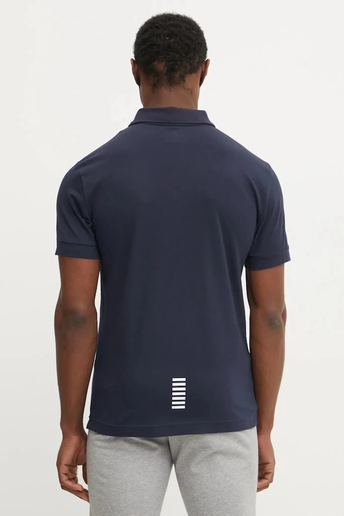 EA7 Emporio Armani erkek pamuklu elastan yakalı tişört
