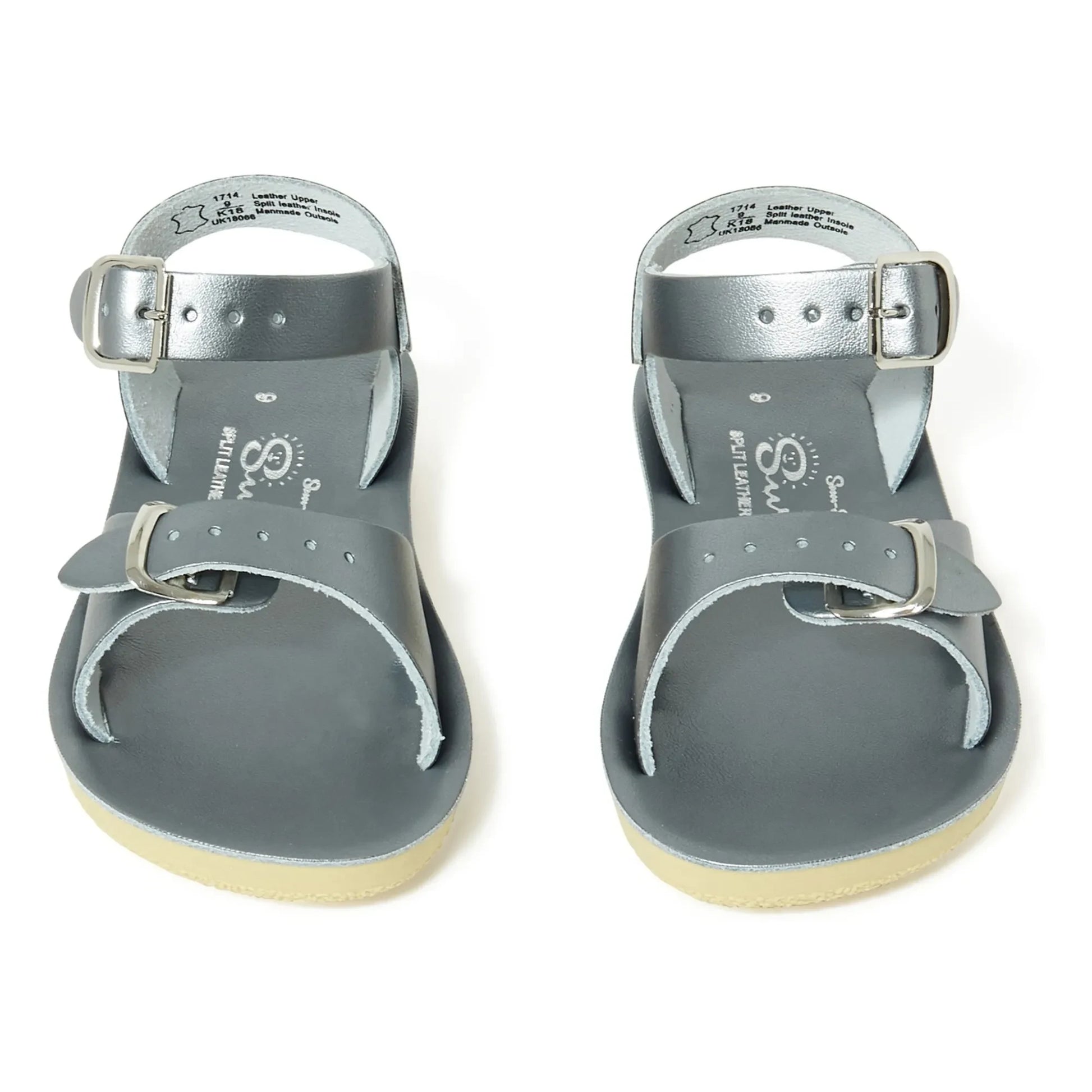 Salt-Water - Surfer Sandals in Waterproof Leather | Silver