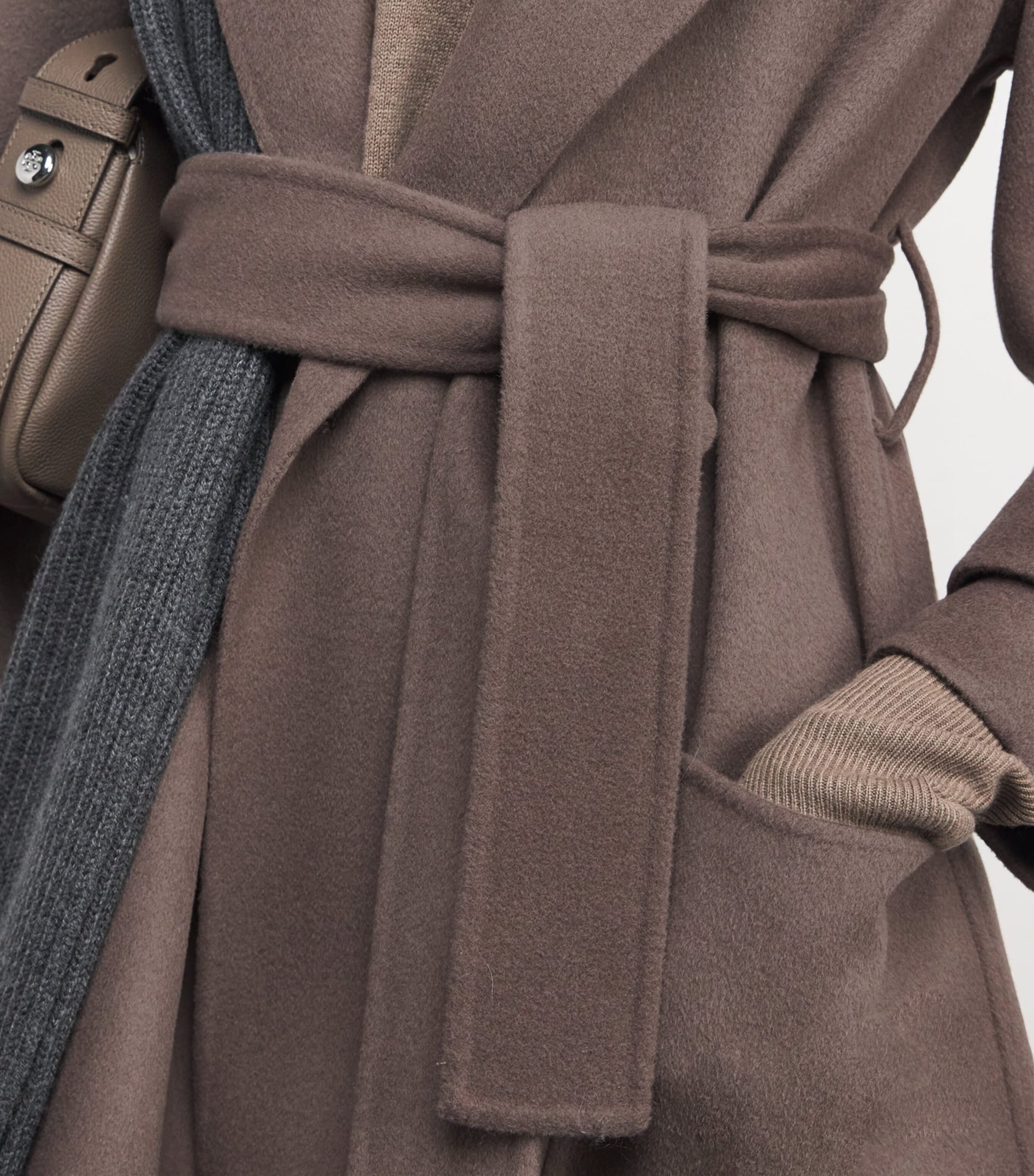 Joseph Brown Wool-Cashmere Arline Coat