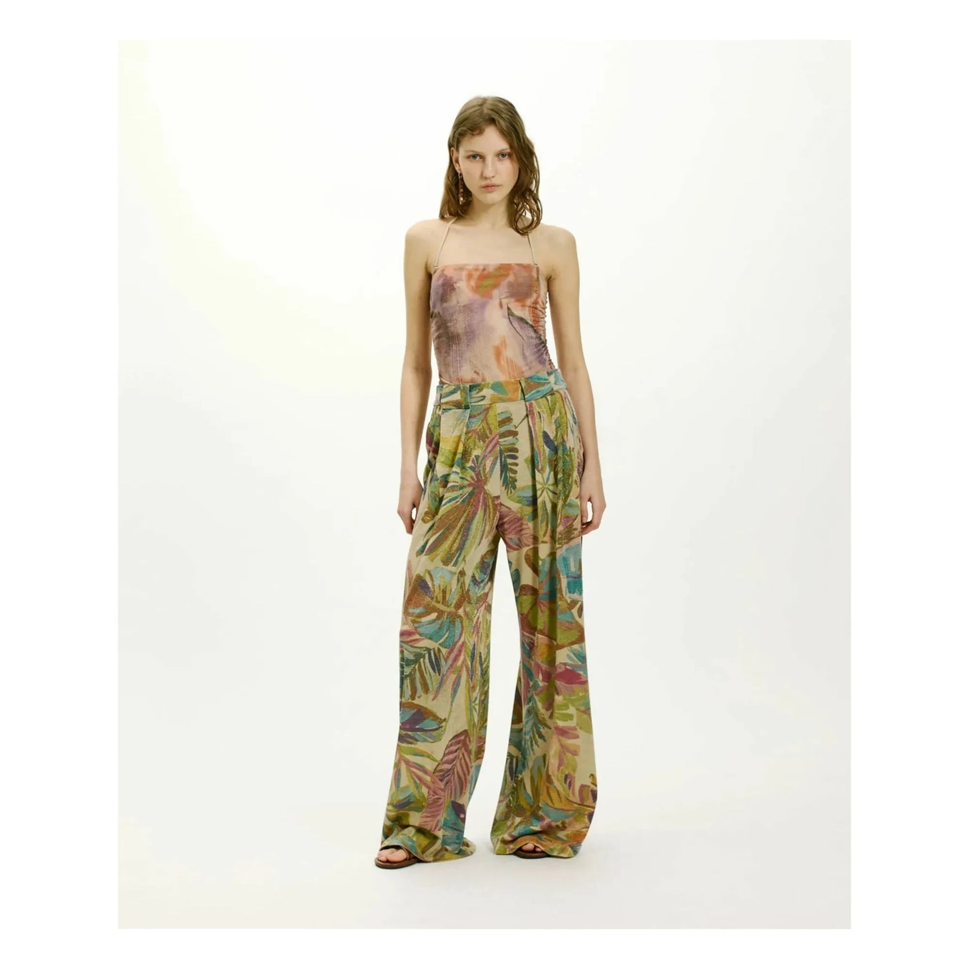 Momoni - Aspen Printed Pants | Blue