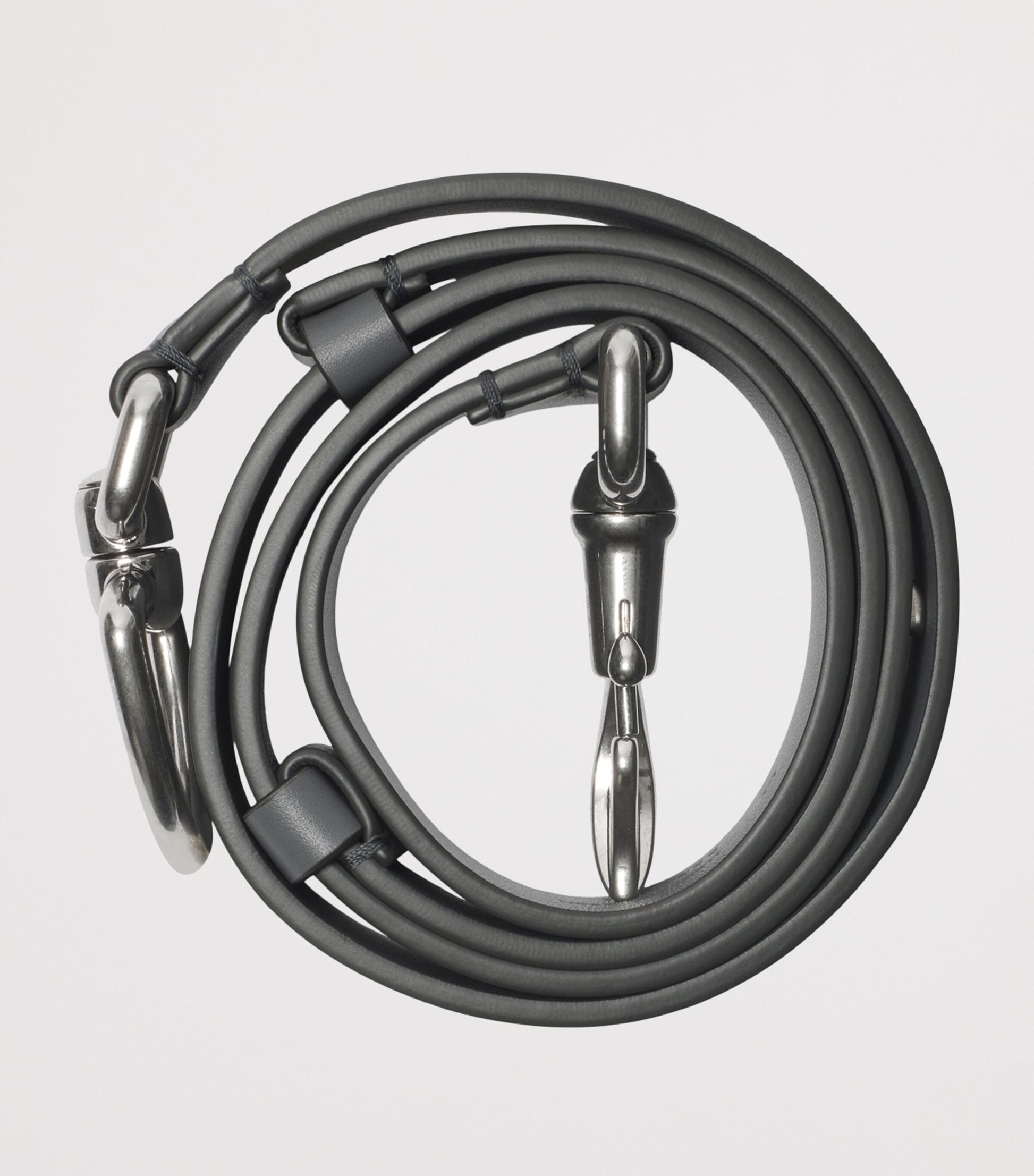 Burberry Black Leather Equestrian Belt