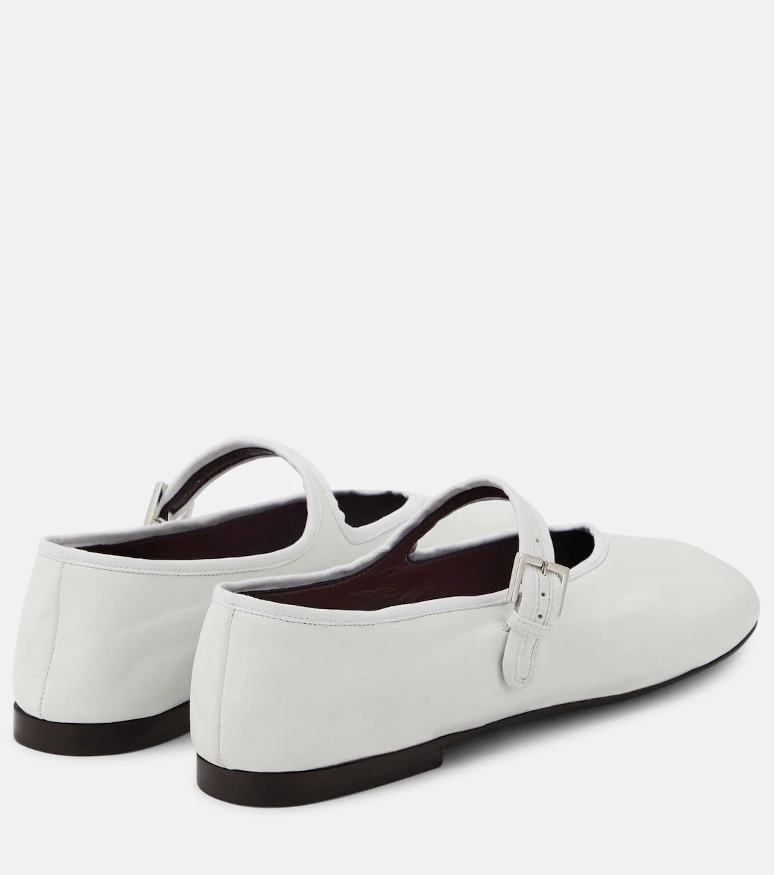 The Row - Leather Mary Jane ballet flats