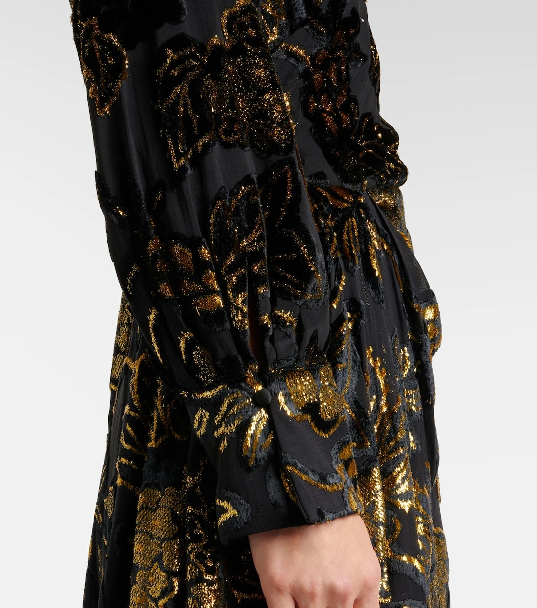 Simkhai - Marzia lamé velvet wrap dress