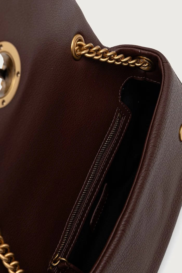 Pinko kadın deri crossbody çanta
