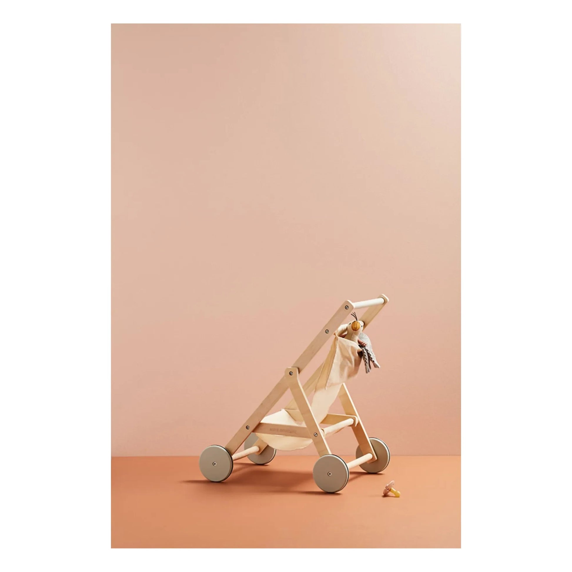 Kid's Concept - Wooden play stroller | Off white